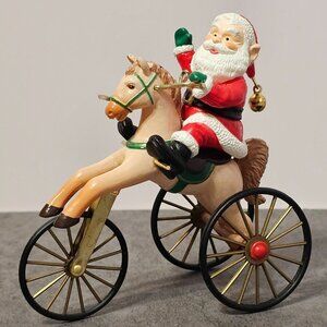 Hallmark Christmas Ornament The Wonderful Santacycle Santa Horse Tricycle 1988